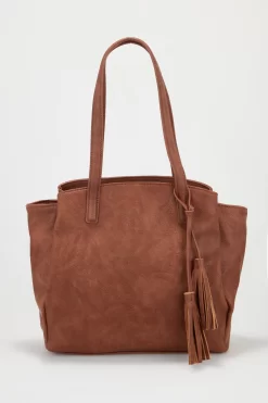 Tassel Detail Tote Bag