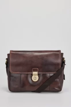 Lachlan Leather E/W Lock Satchel