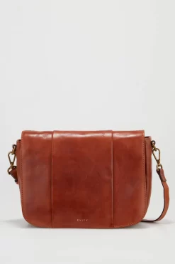 Ava Leather Flapover Bag
