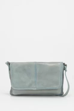 Alba Leather Small Flapover Bag