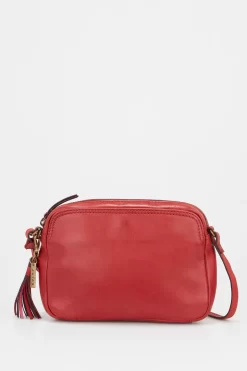 Alba Leather Camera Crossbody Bag