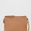 Step Weave Leather Crossbody Bag