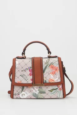 Floral Mini Top Handle Bag