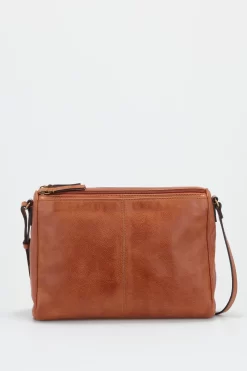 Eli Leather Zip Crossbody Bag