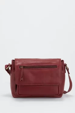 Ana Leather Flapover Bag